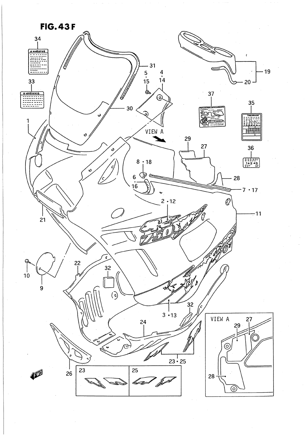 Cowling body (model s)