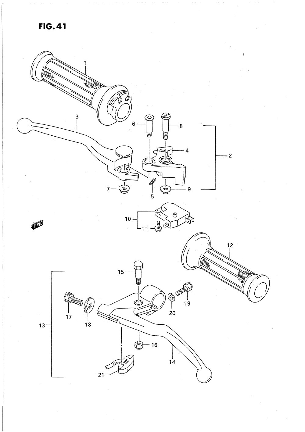 Right handle switch