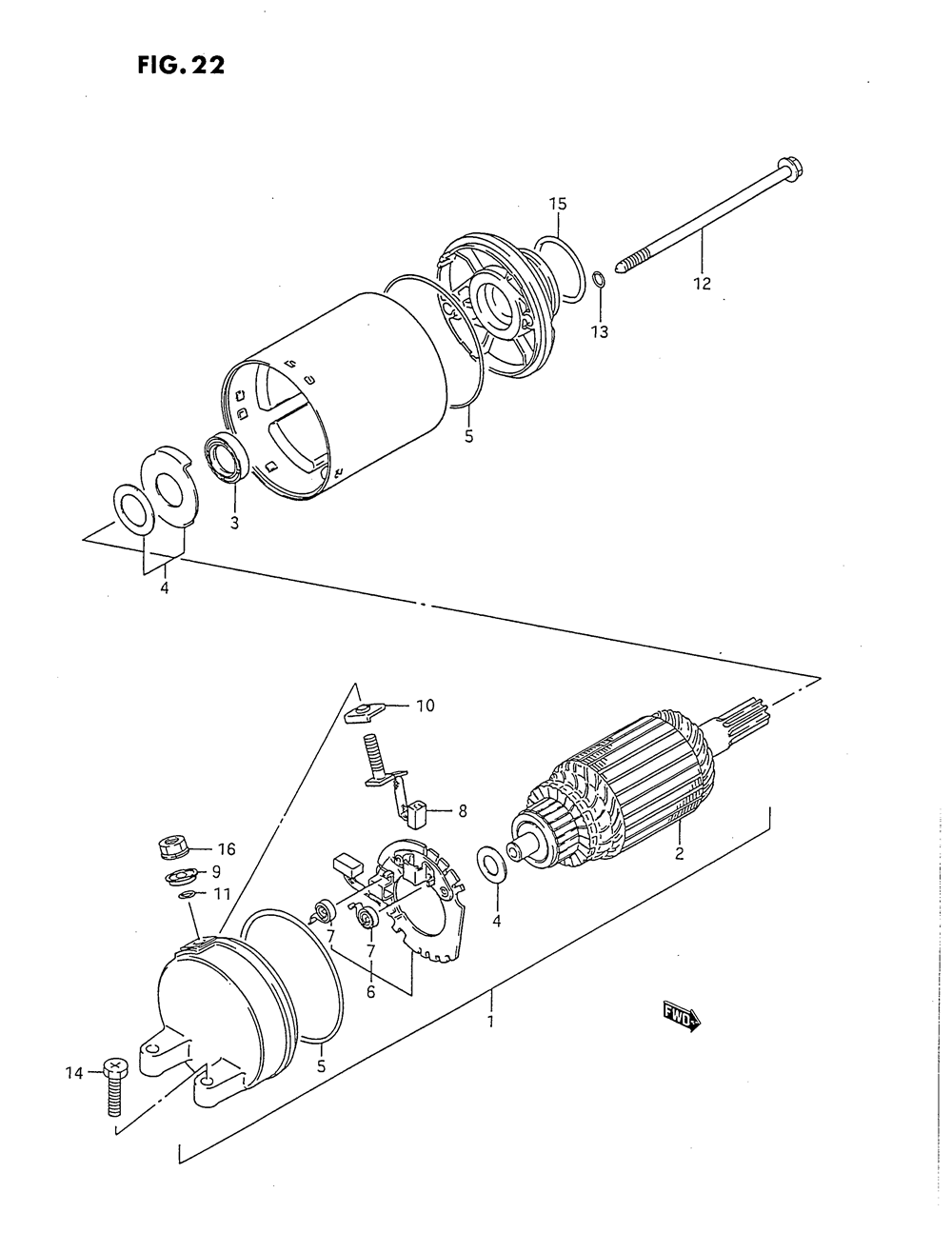 Starting motor