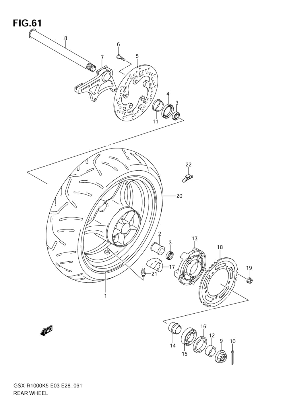 Rear wheel