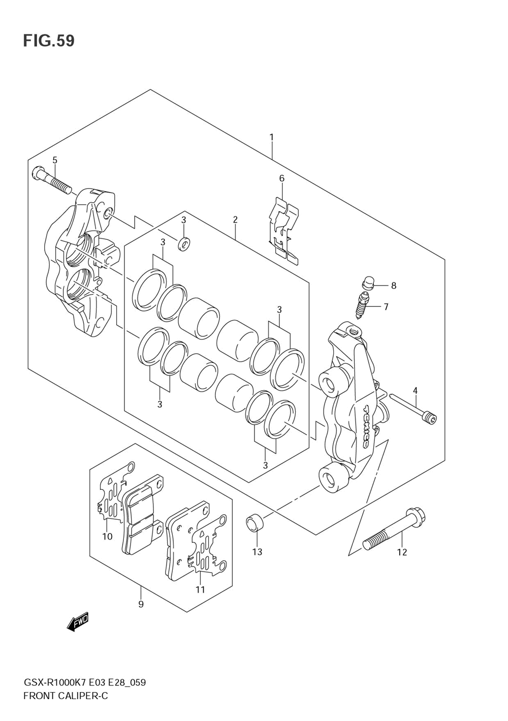 Front caliper