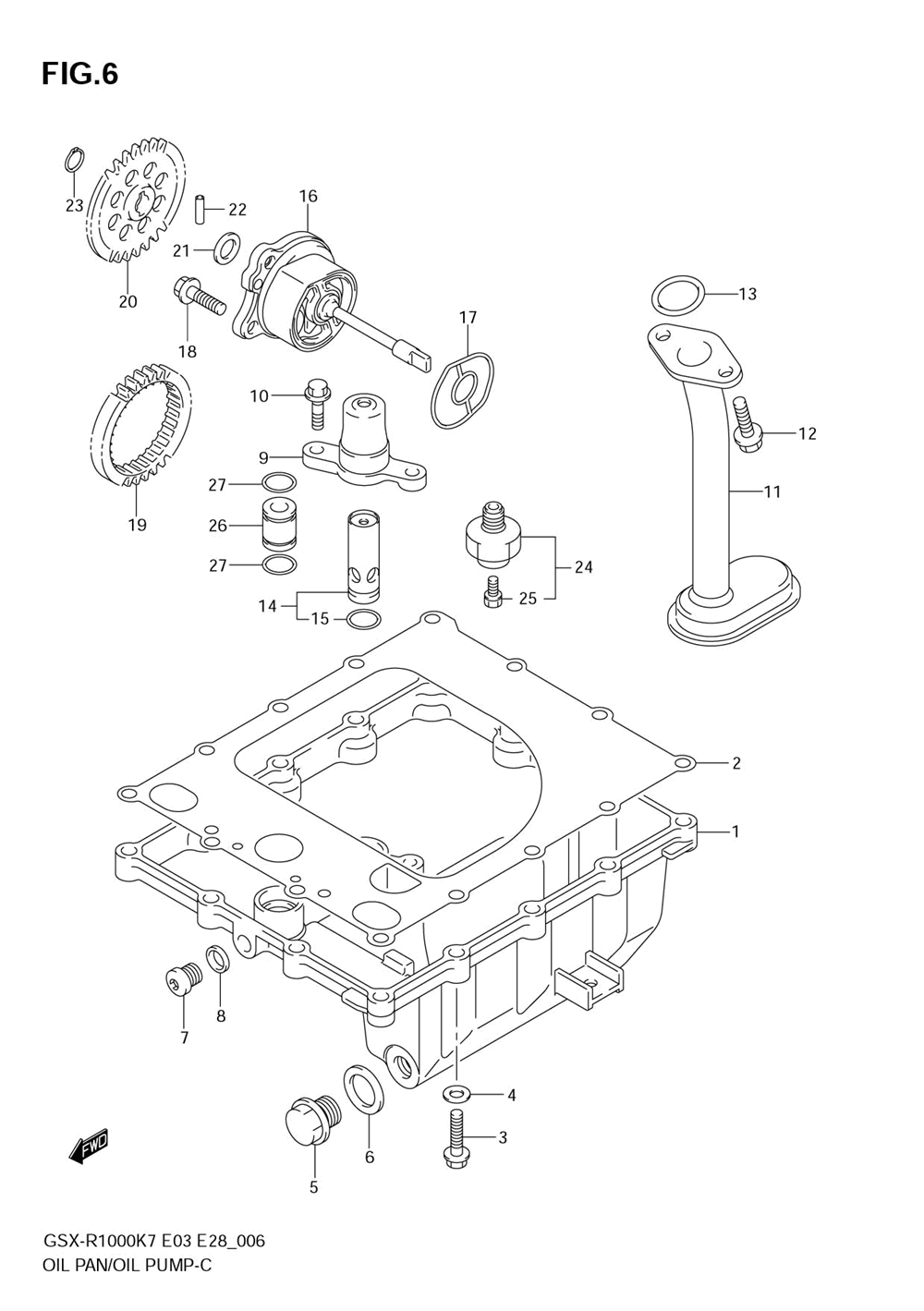 Oil pan - oil pump