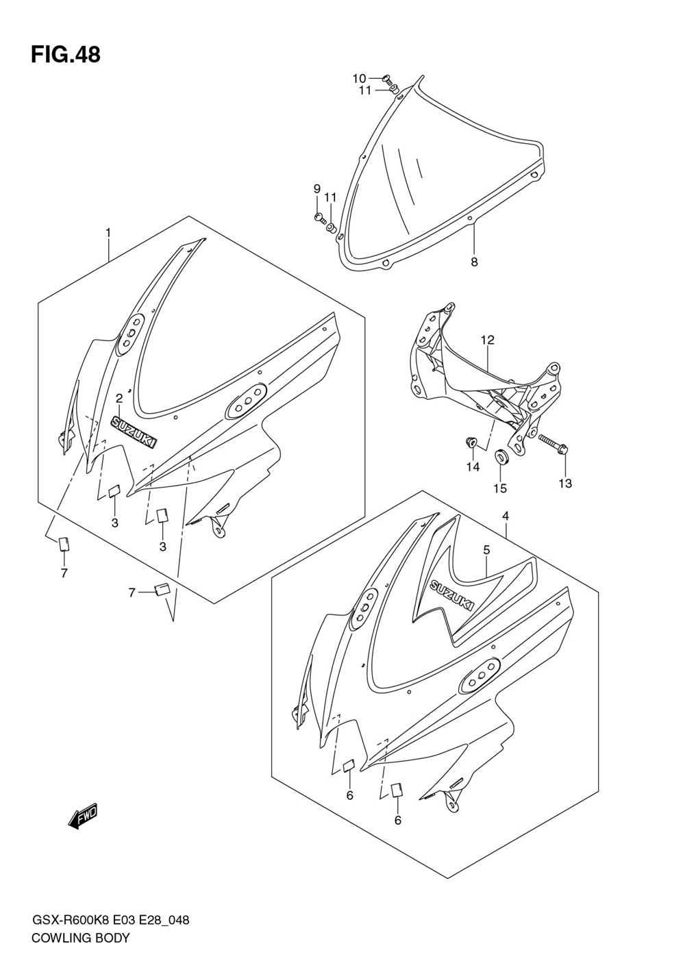 Cowling body