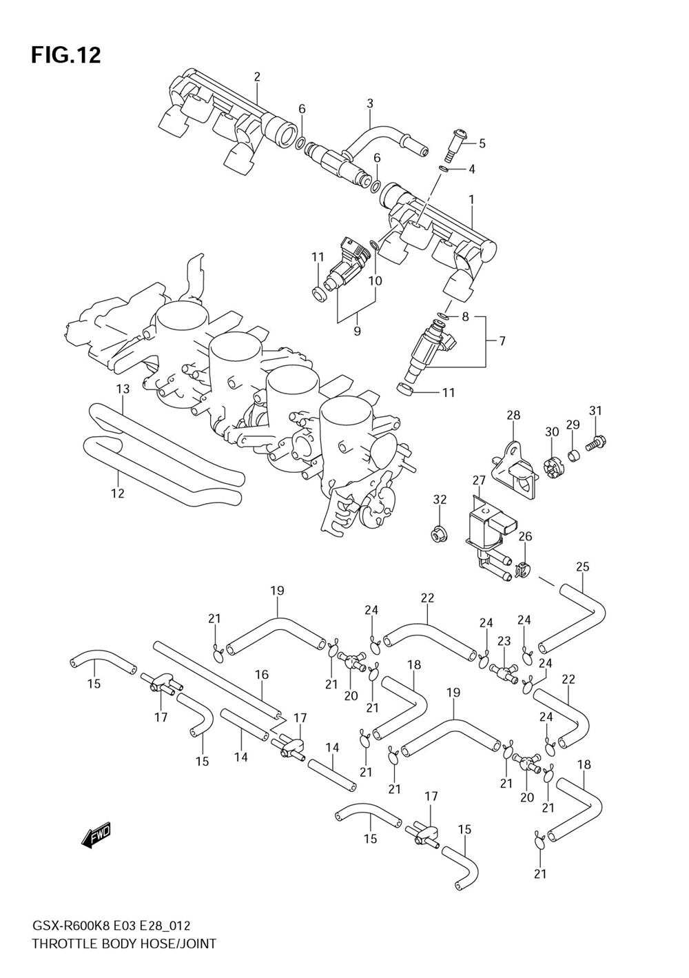 Throttle body hose_joint