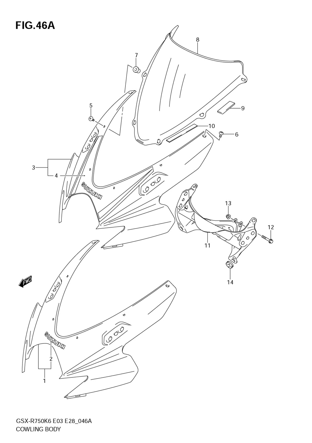 Cowling body (model k7)