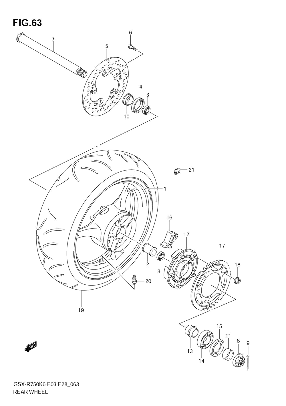 Rear wheel