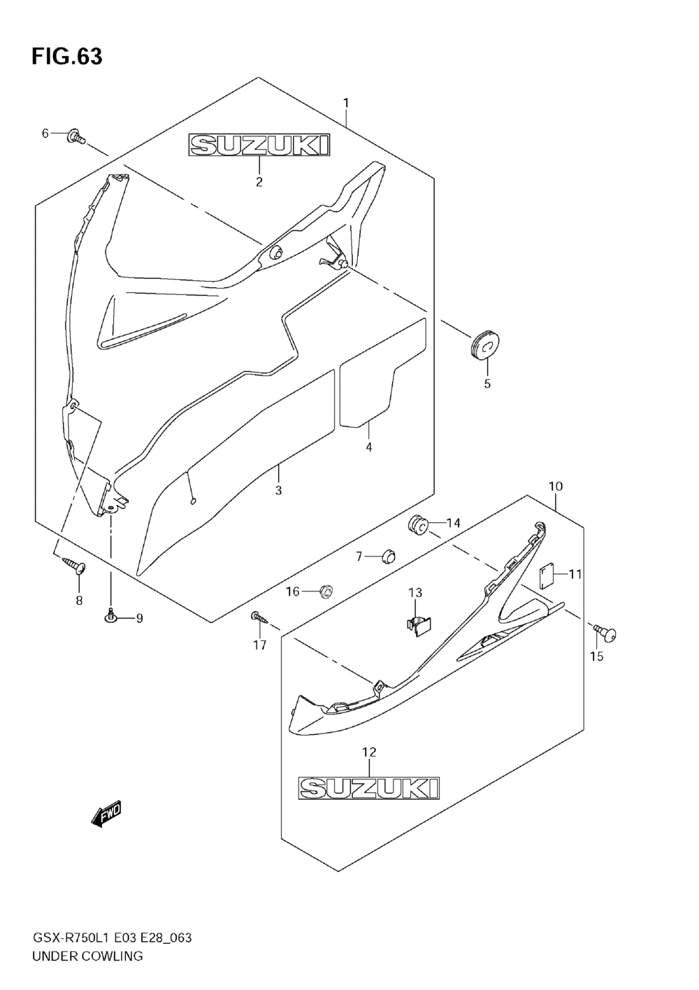 Under cowling