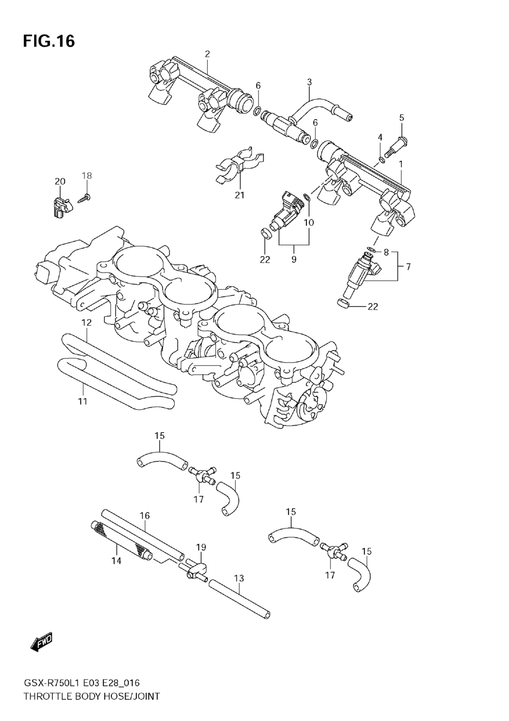 Throttle body hose_joint (e28)