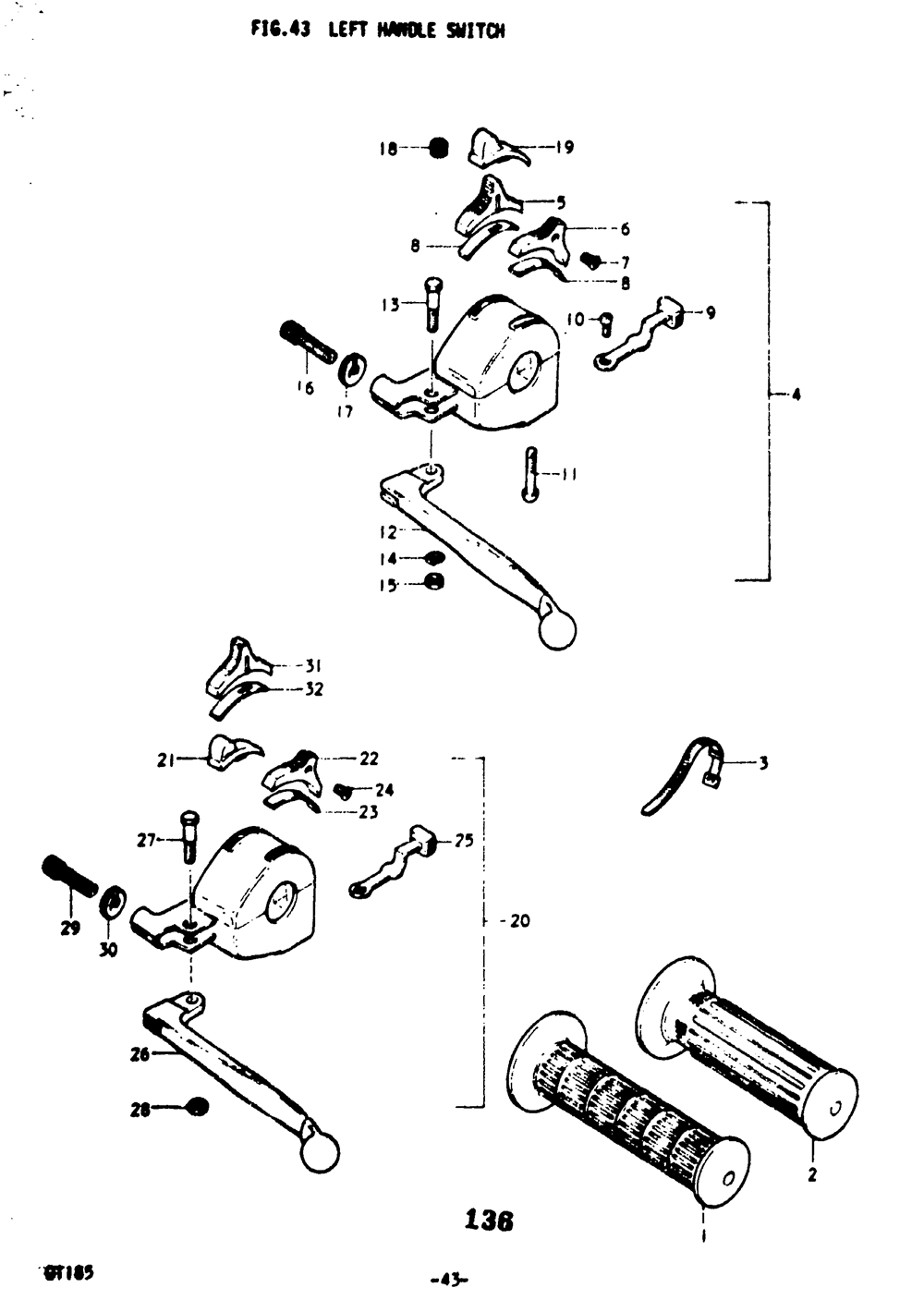 Left handle switch