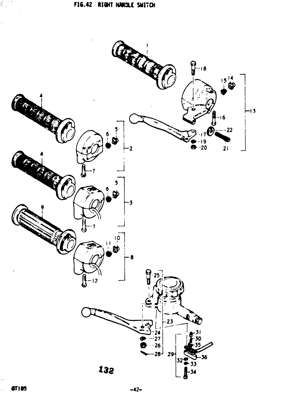 Right handle switch