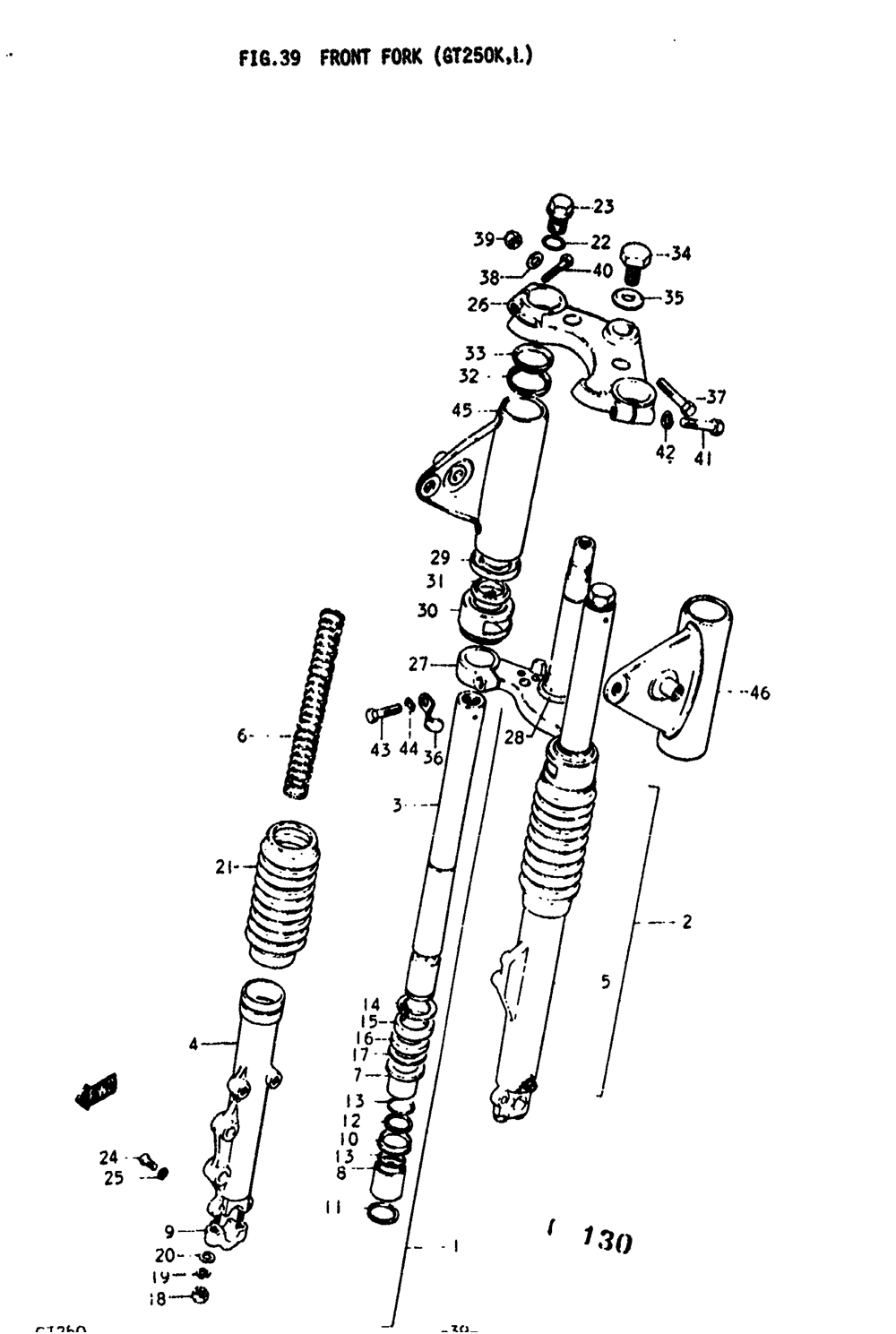 Front fork (gt250k