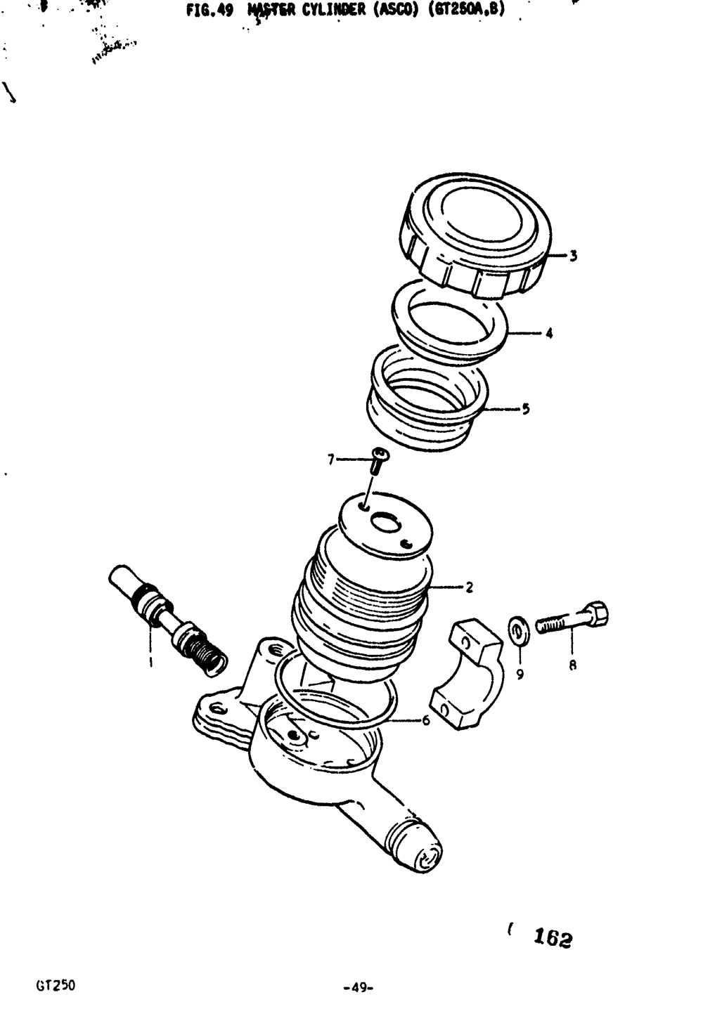 Master cylinder (asco) (gt250a