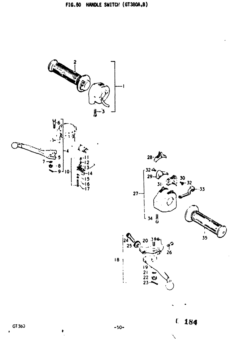 Handle switch (gt380m