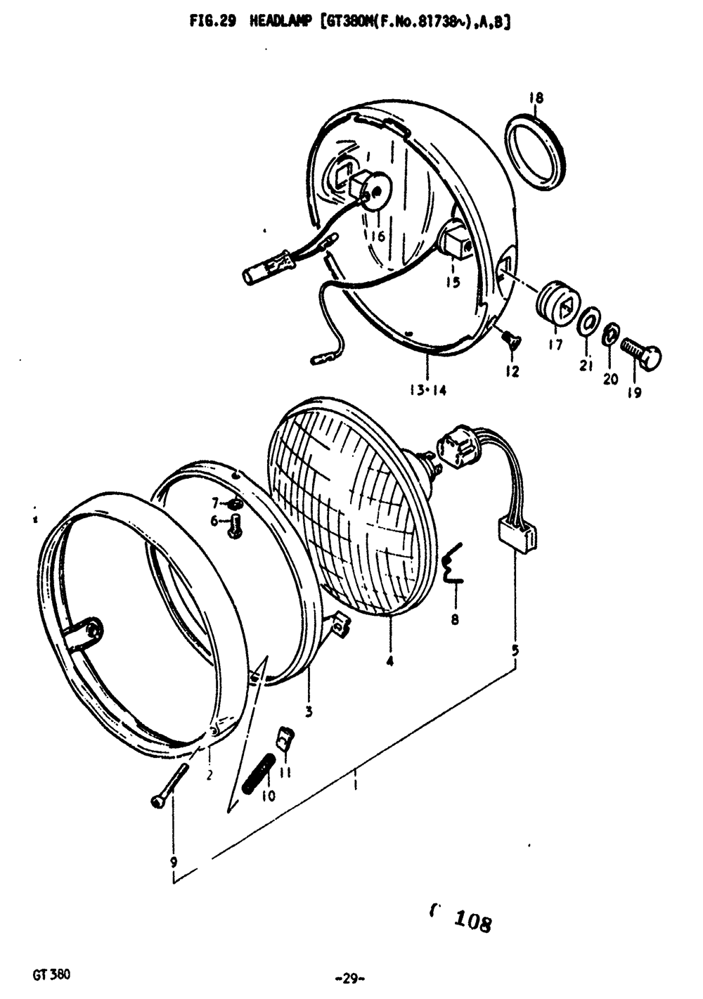 Headlamp [gt380m(f.no.81738~)