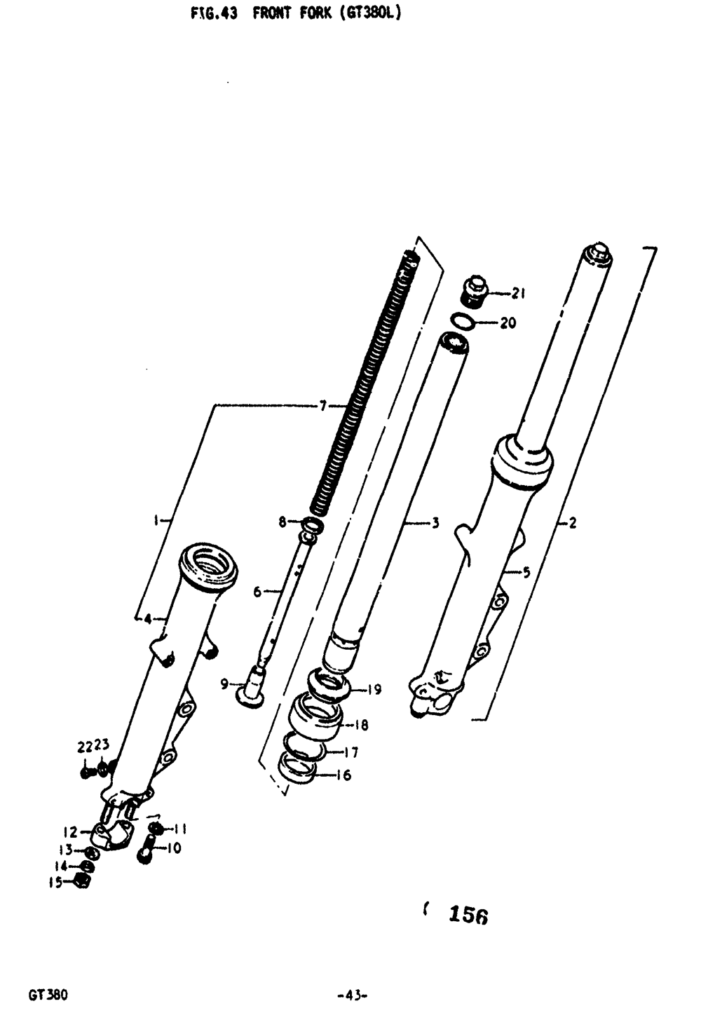 Front fork (gt380l)