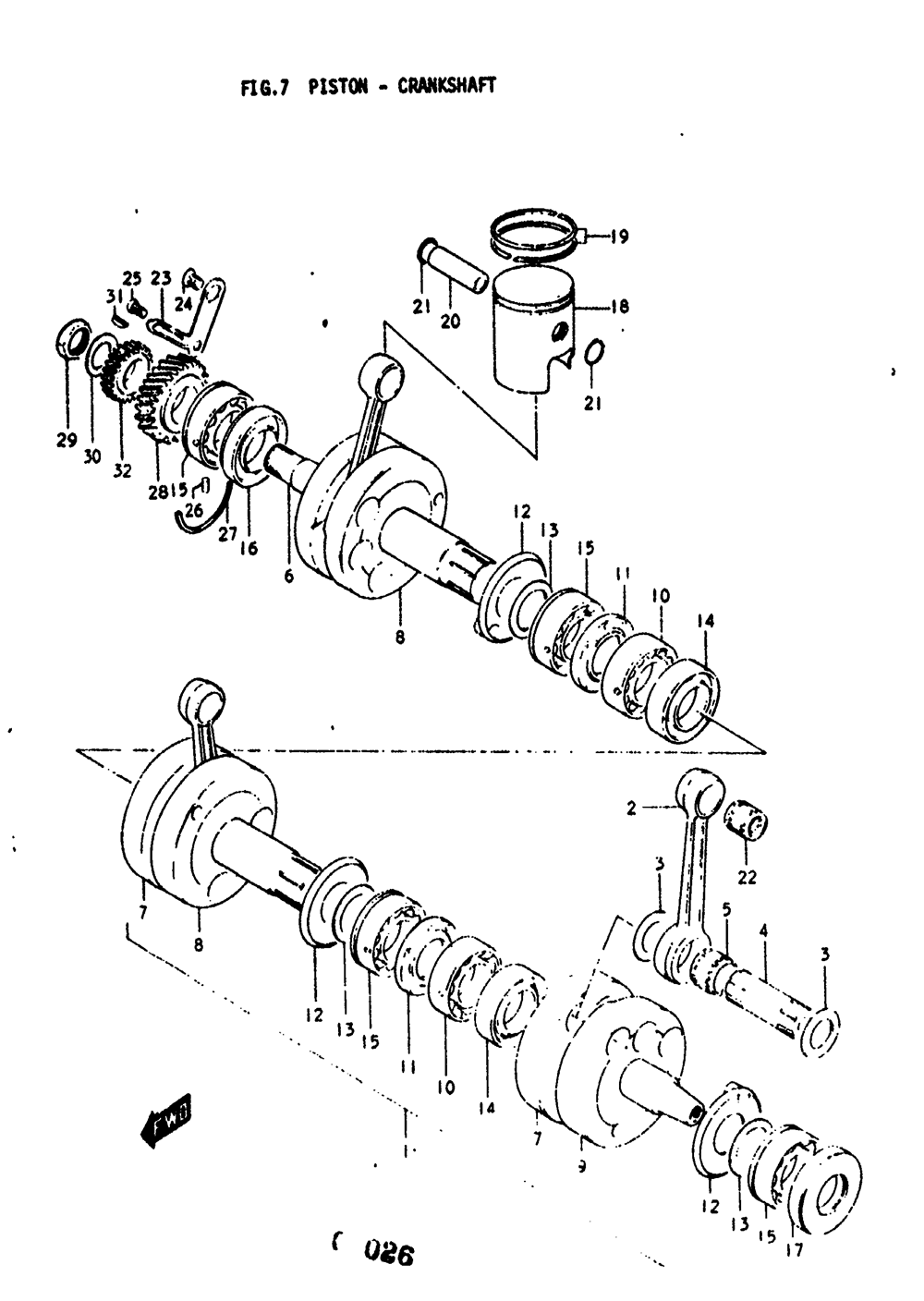 Piston - crankshaft