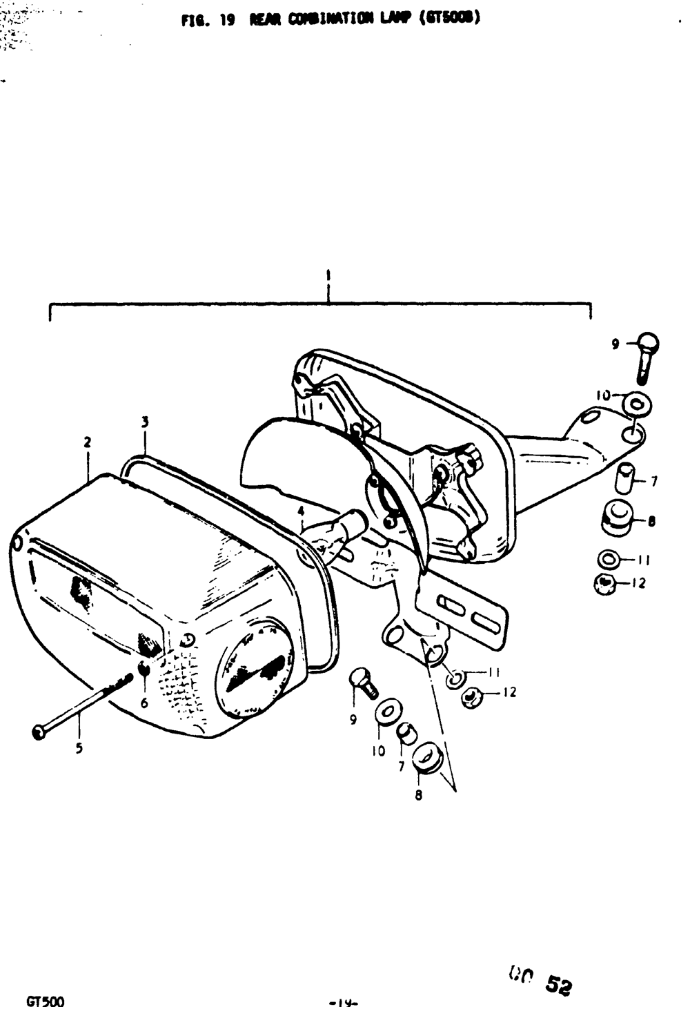 Rear combination lamp (gt500b)