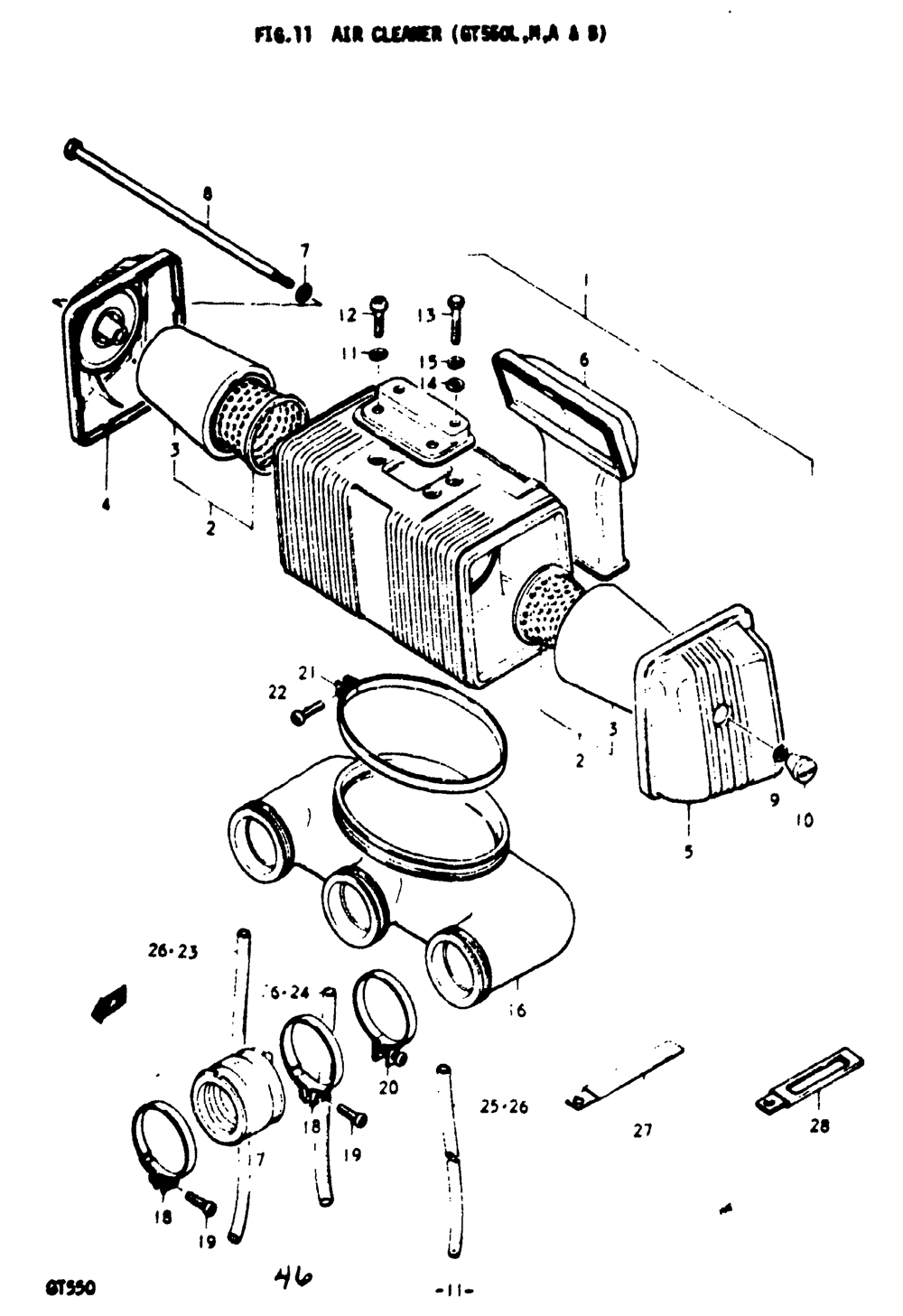 Air cleaner (gt550l