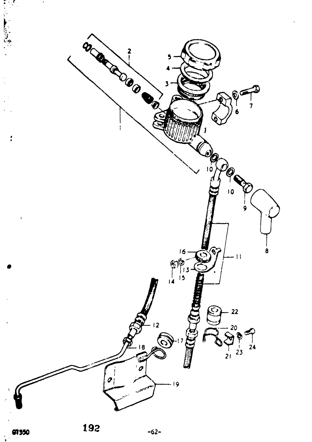 Master cylinder (gt550k)