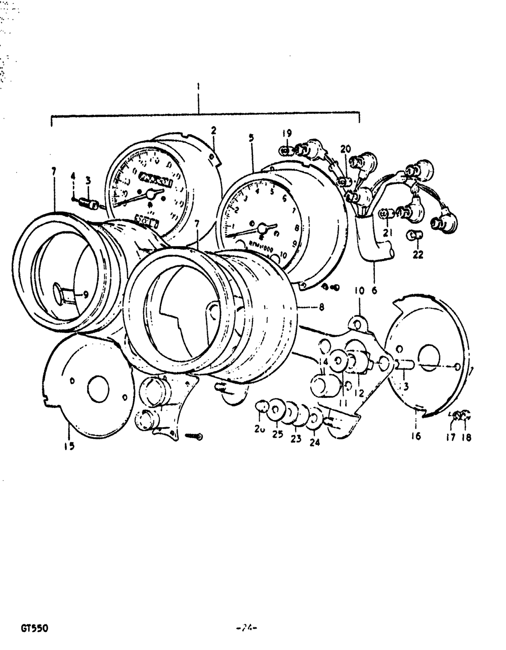 Speedometer - tachometer