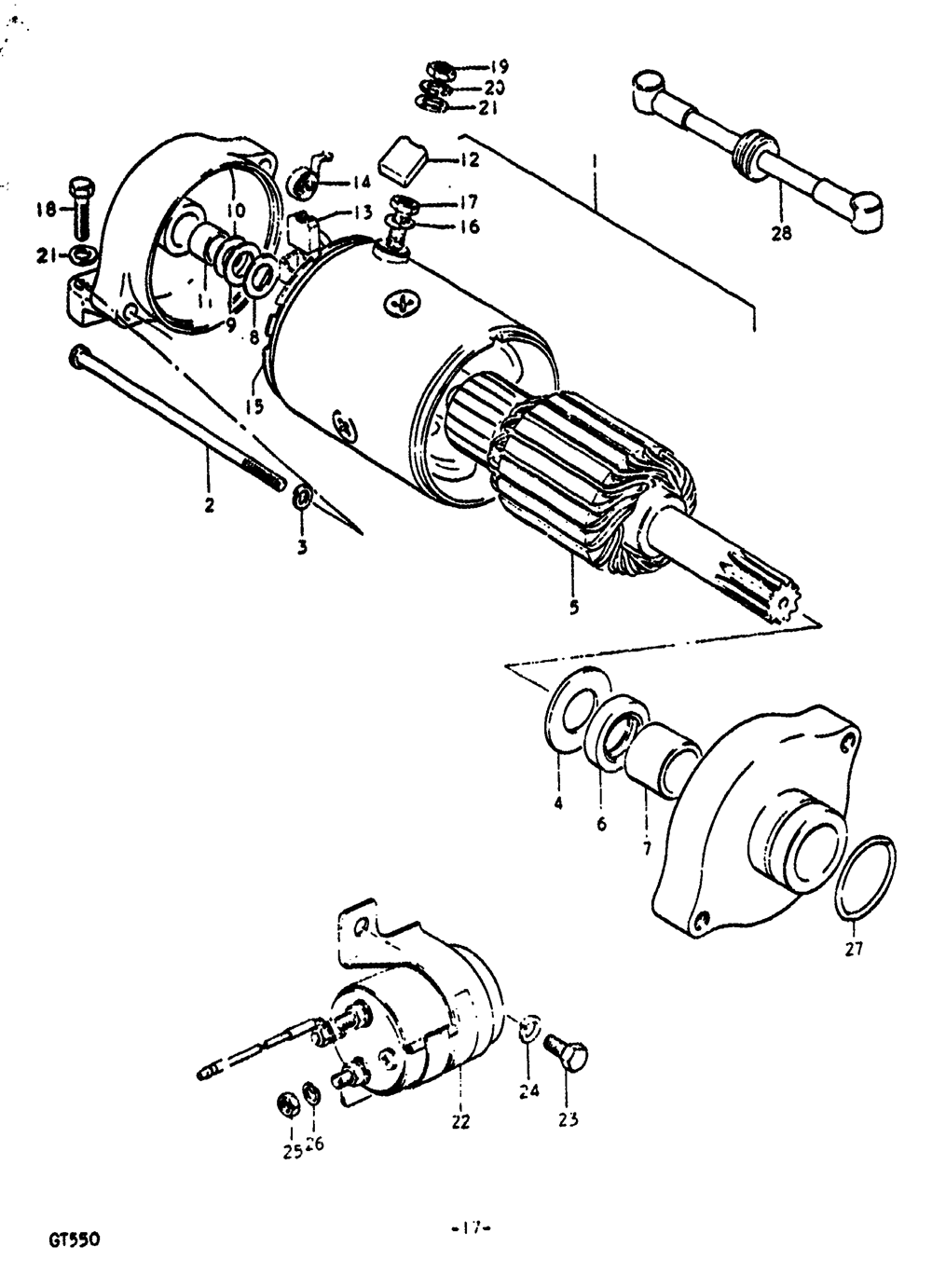 Starting motor (made by nippon denso)