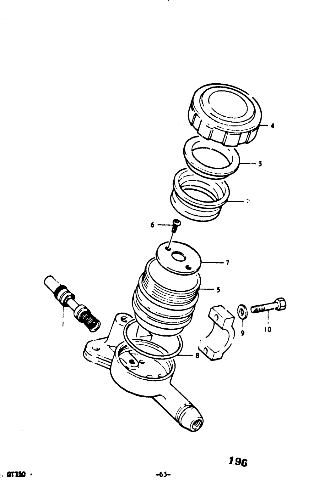 Master cylinder (gt750l