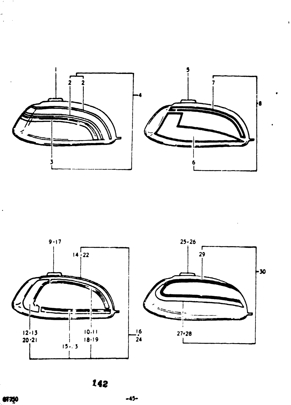 Fuel tank [ (1) gt750k