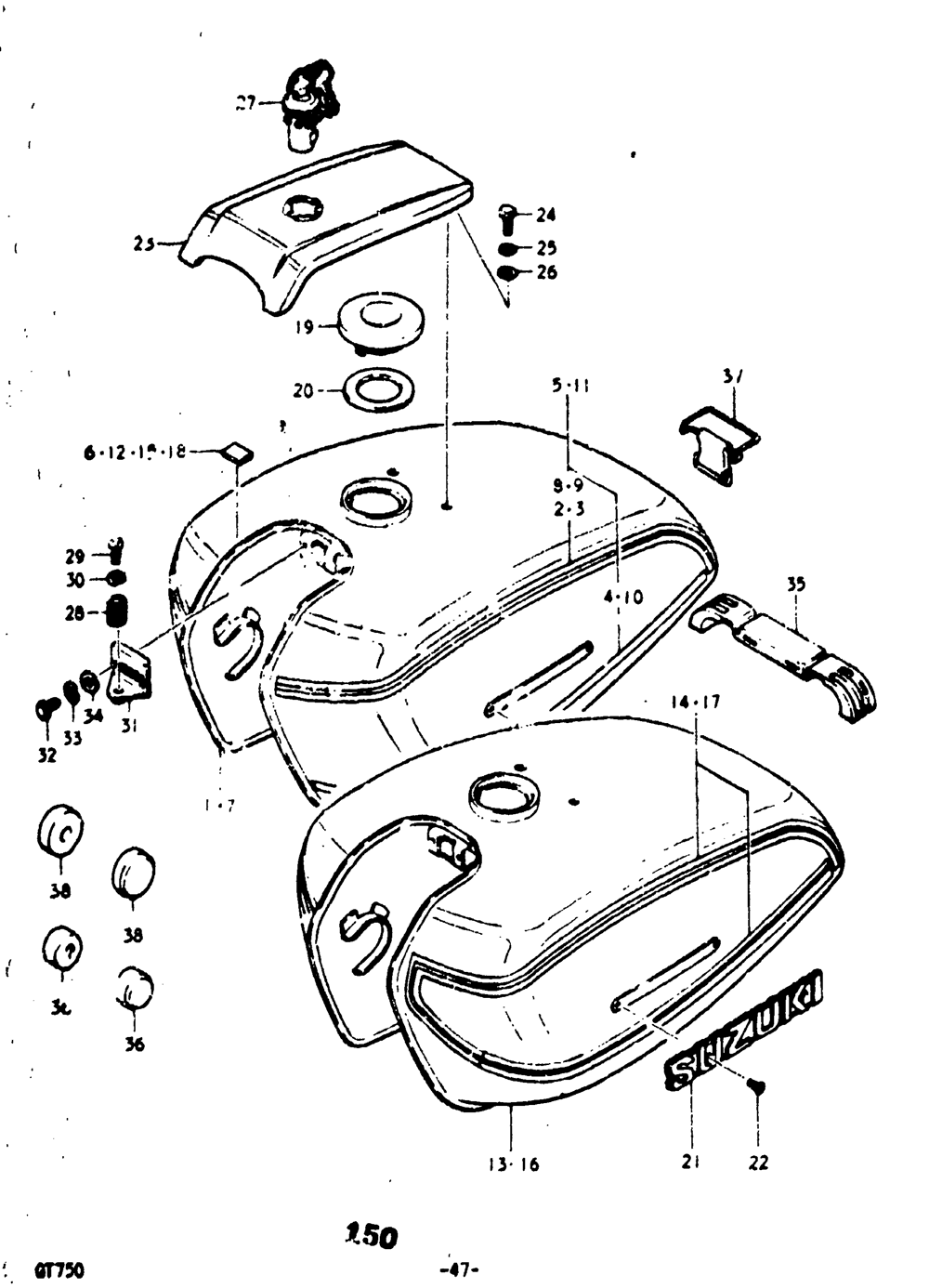 Fuel tank (gt750a & b)