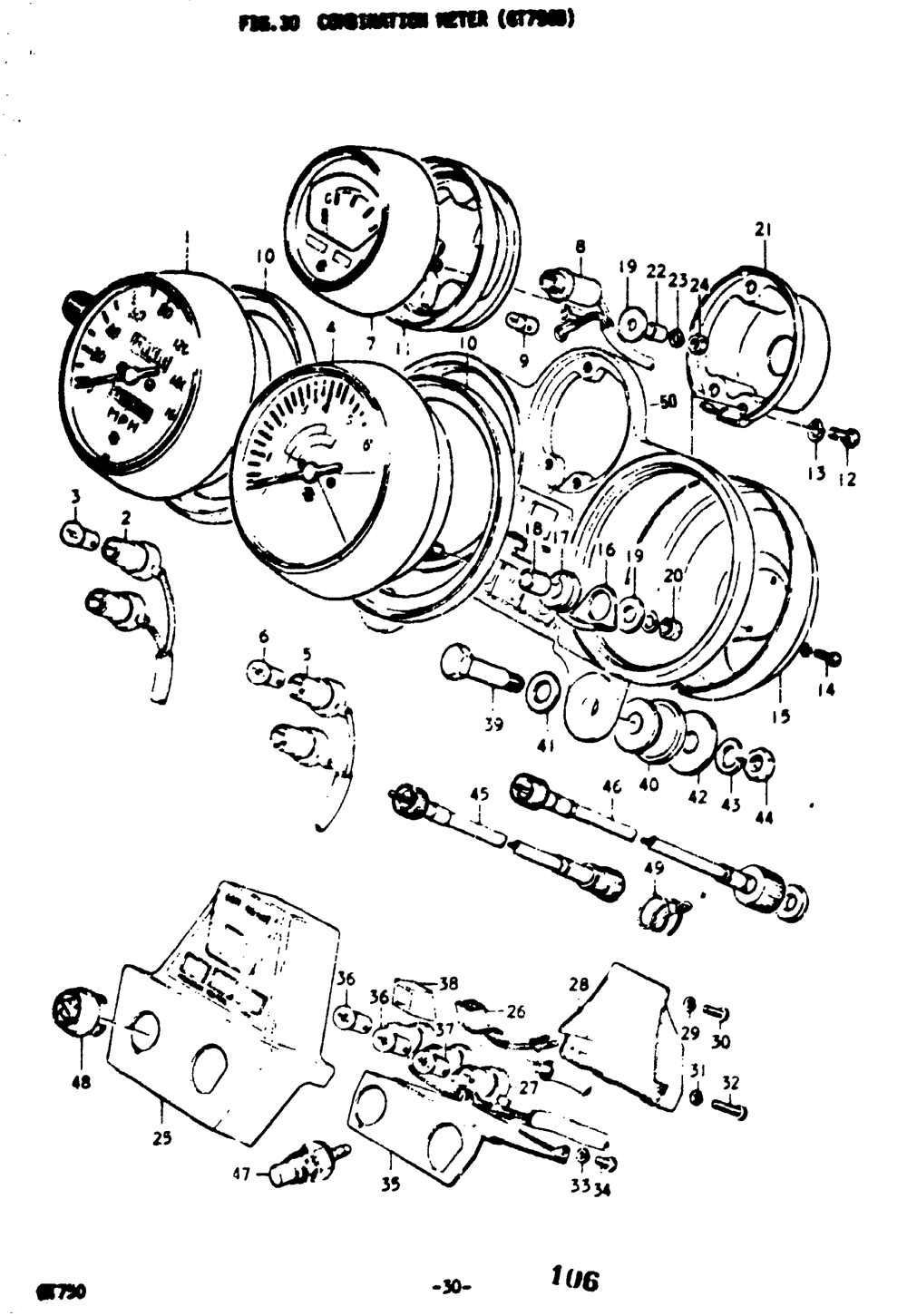 Combination meter (gt750b)