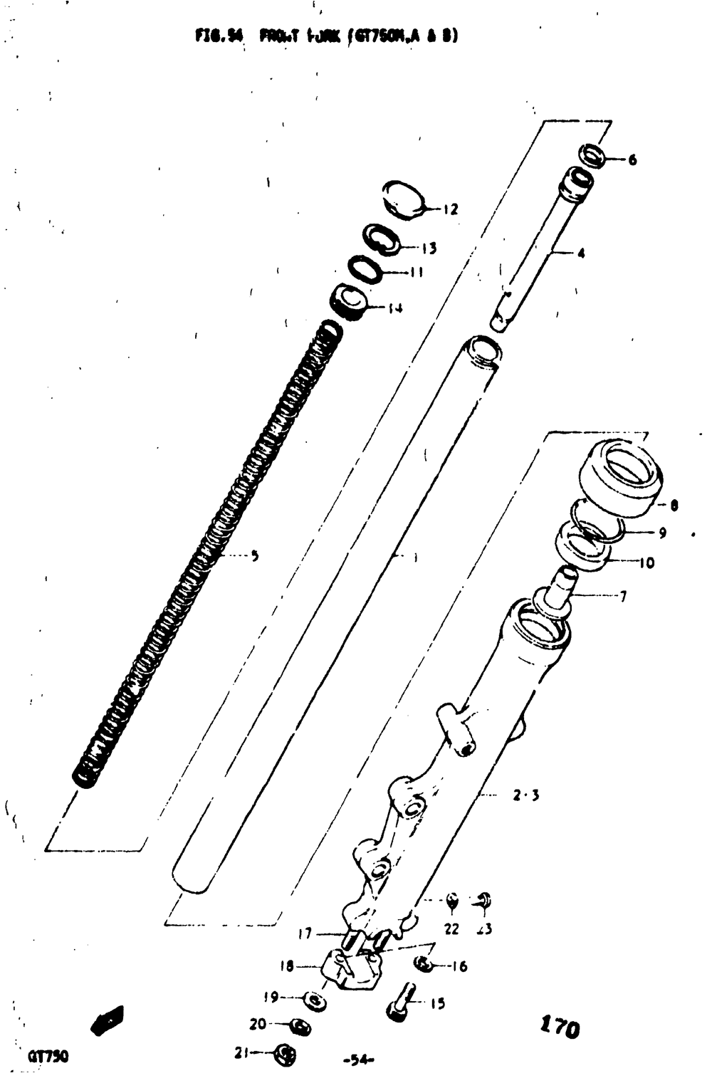 Front fork (gt750m