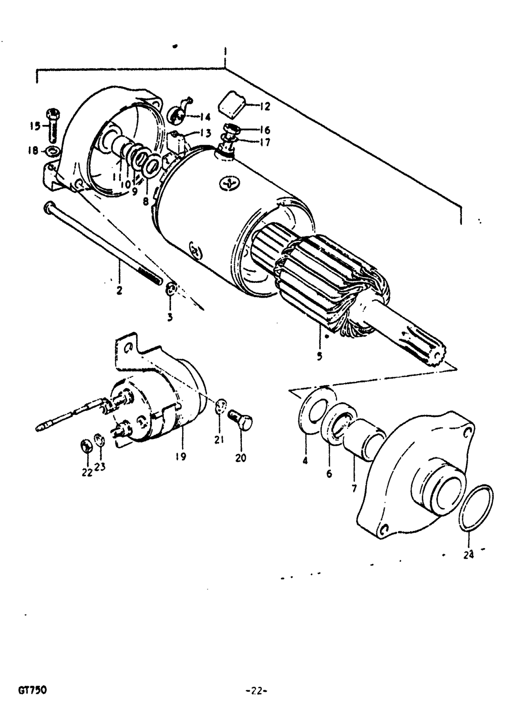 Starting motor