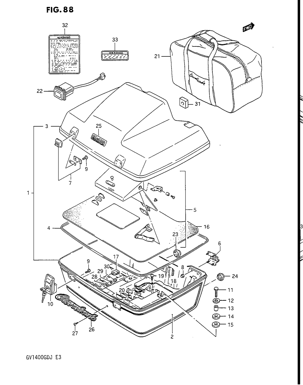 Travel trunk (gv1400gcg)