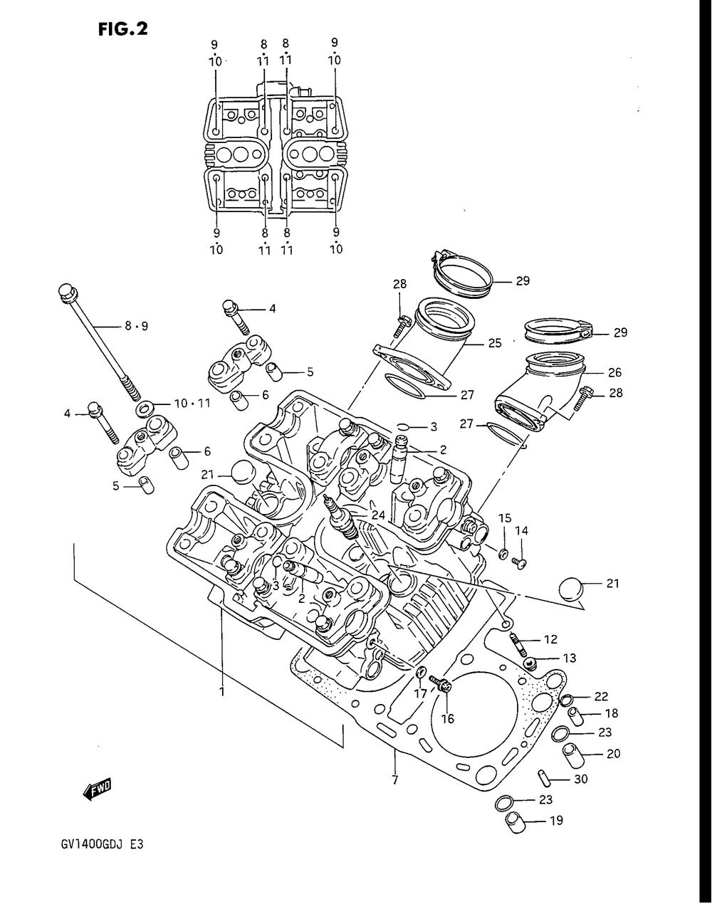 Cylinder head (front)