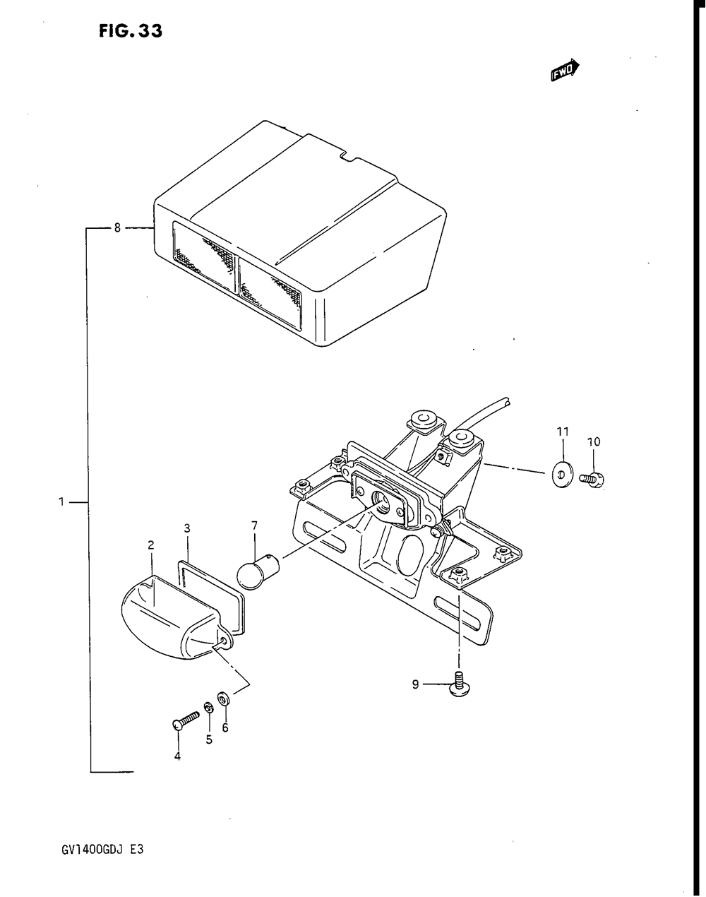 License lamp