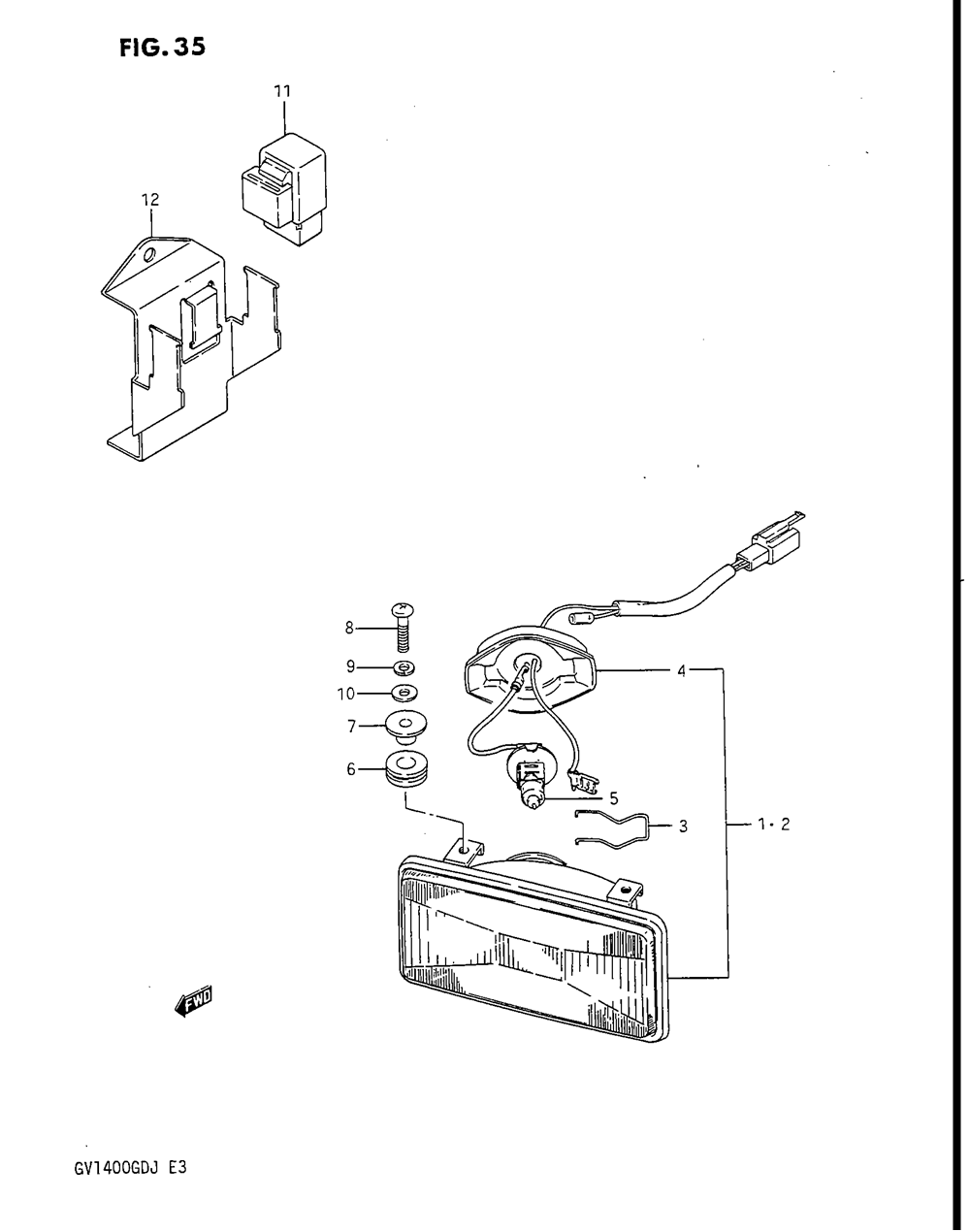 Cornering lamp (gv1400gcg_gch)