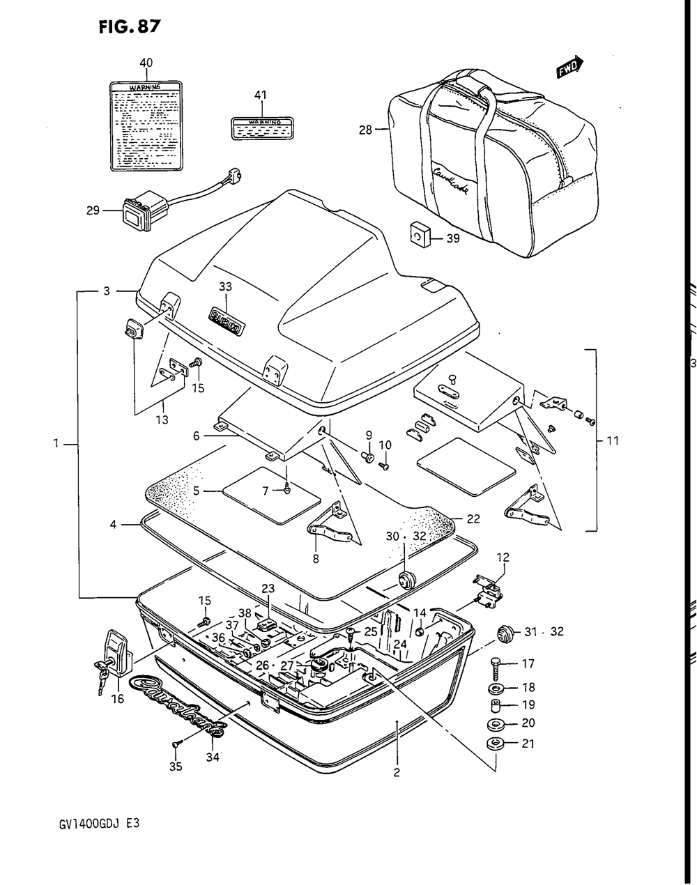 Travel trunk (gv1400gdg_gtg)