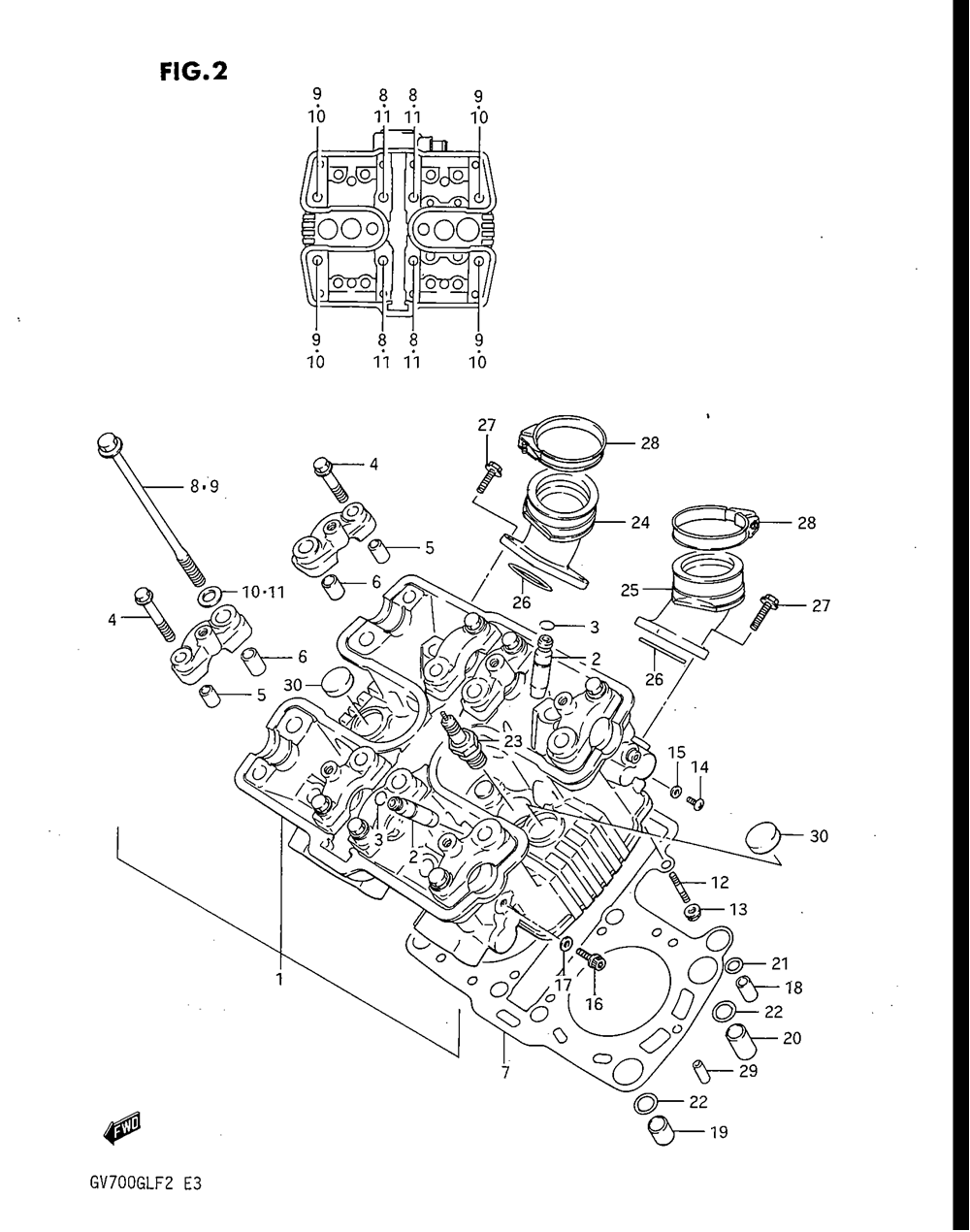 Cylinder head (front)