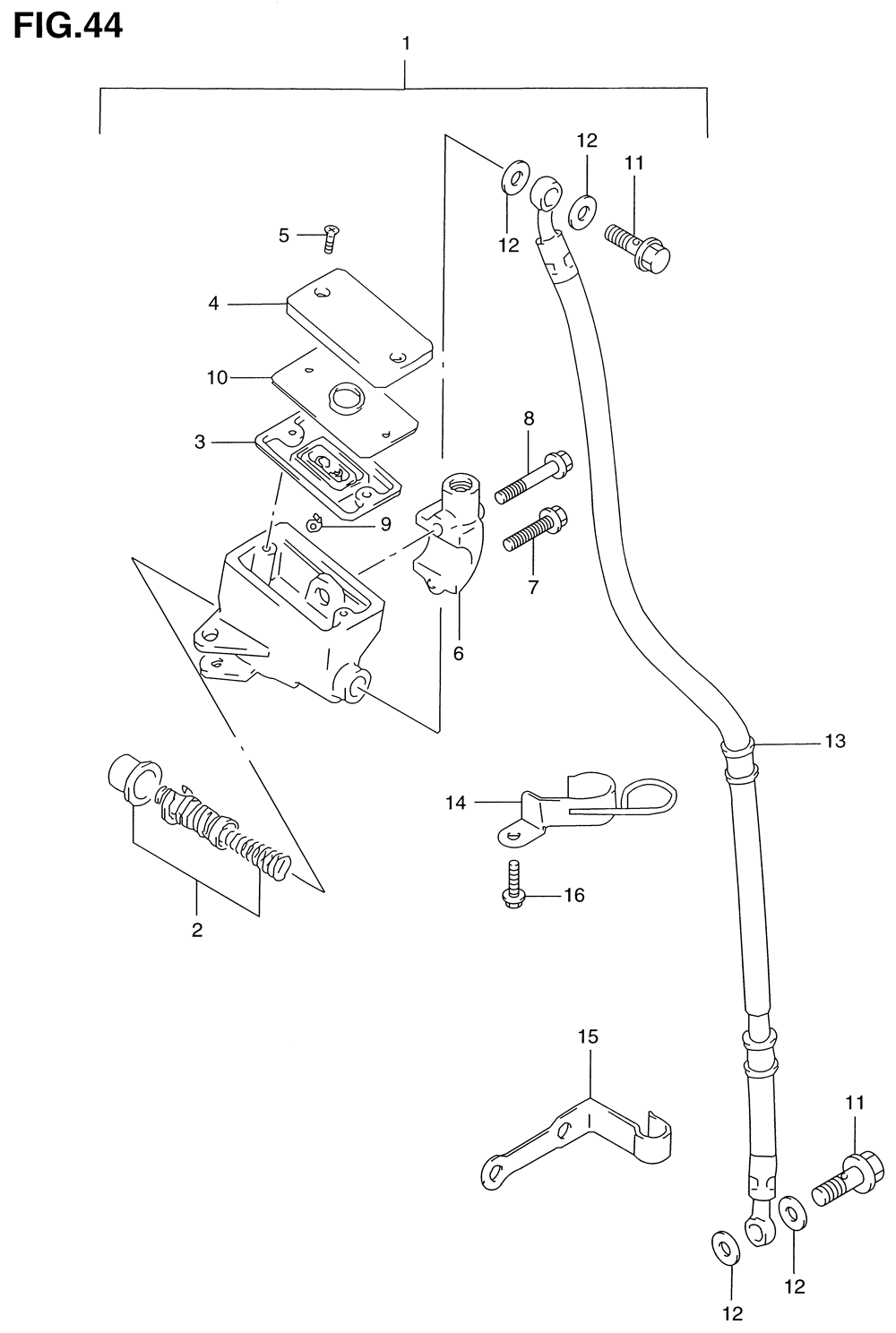 Front master cylinder