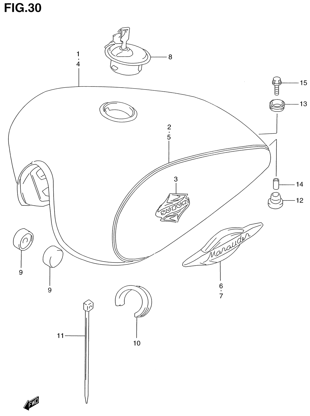 Fuel tank (model x)