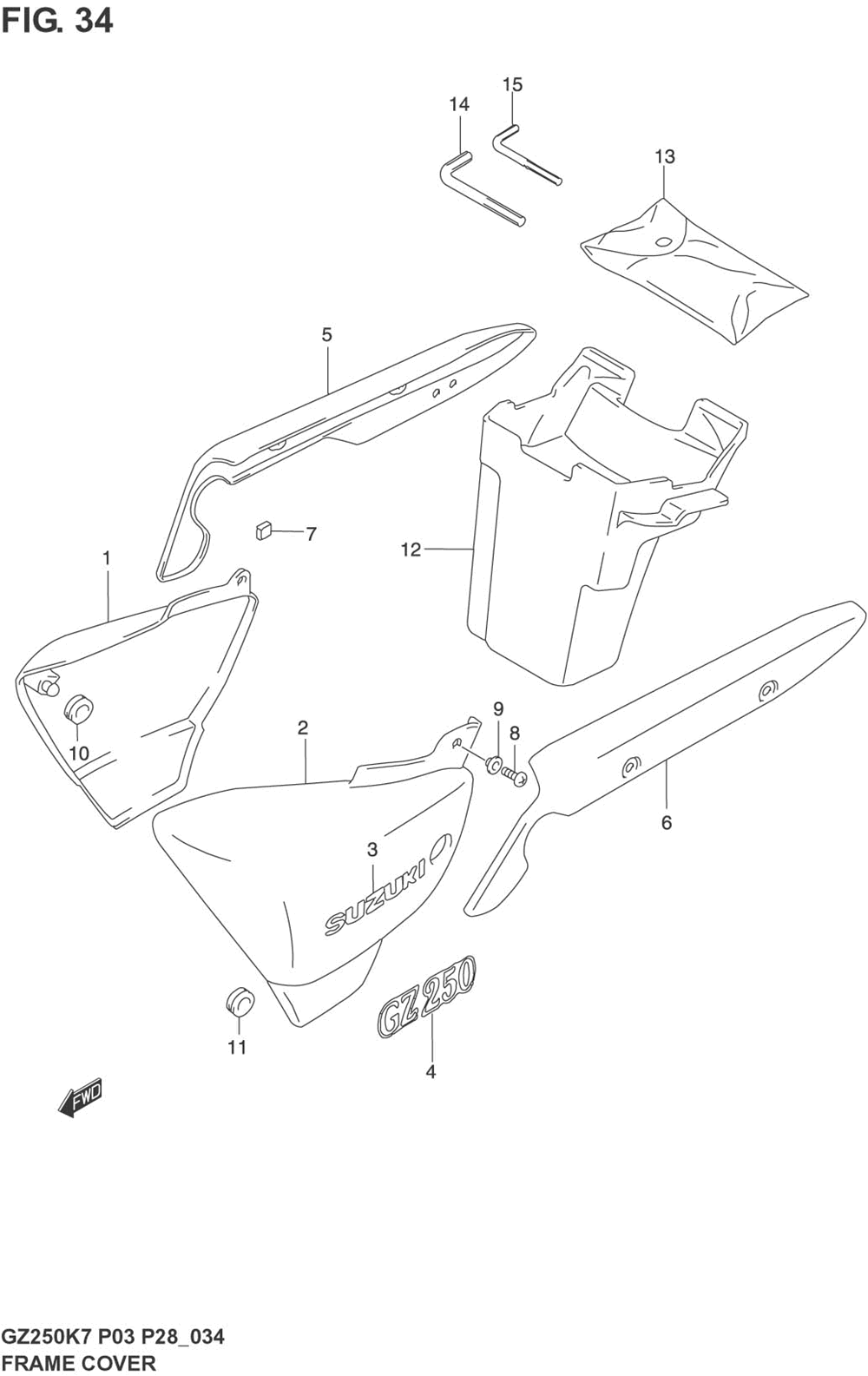 Frame cover (model k3_k4_k5_k6)