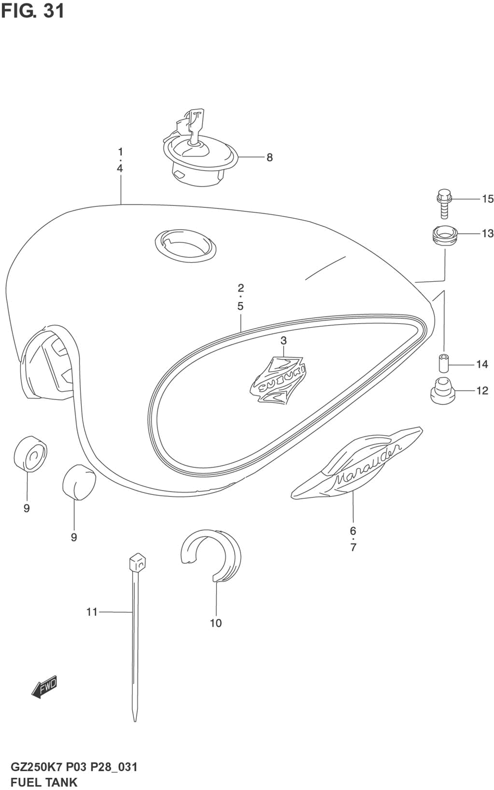 Fuel tank (model k3)