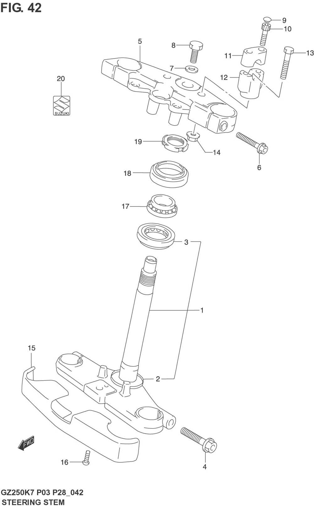 Steering stem