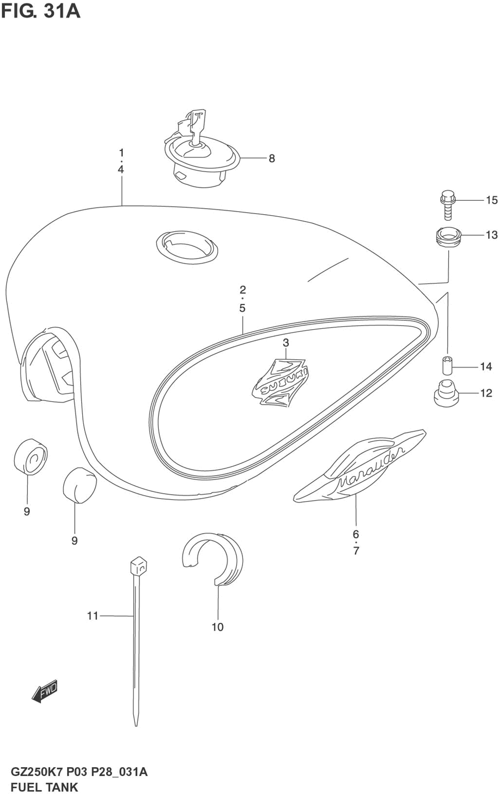 Fuel tank (model k4)