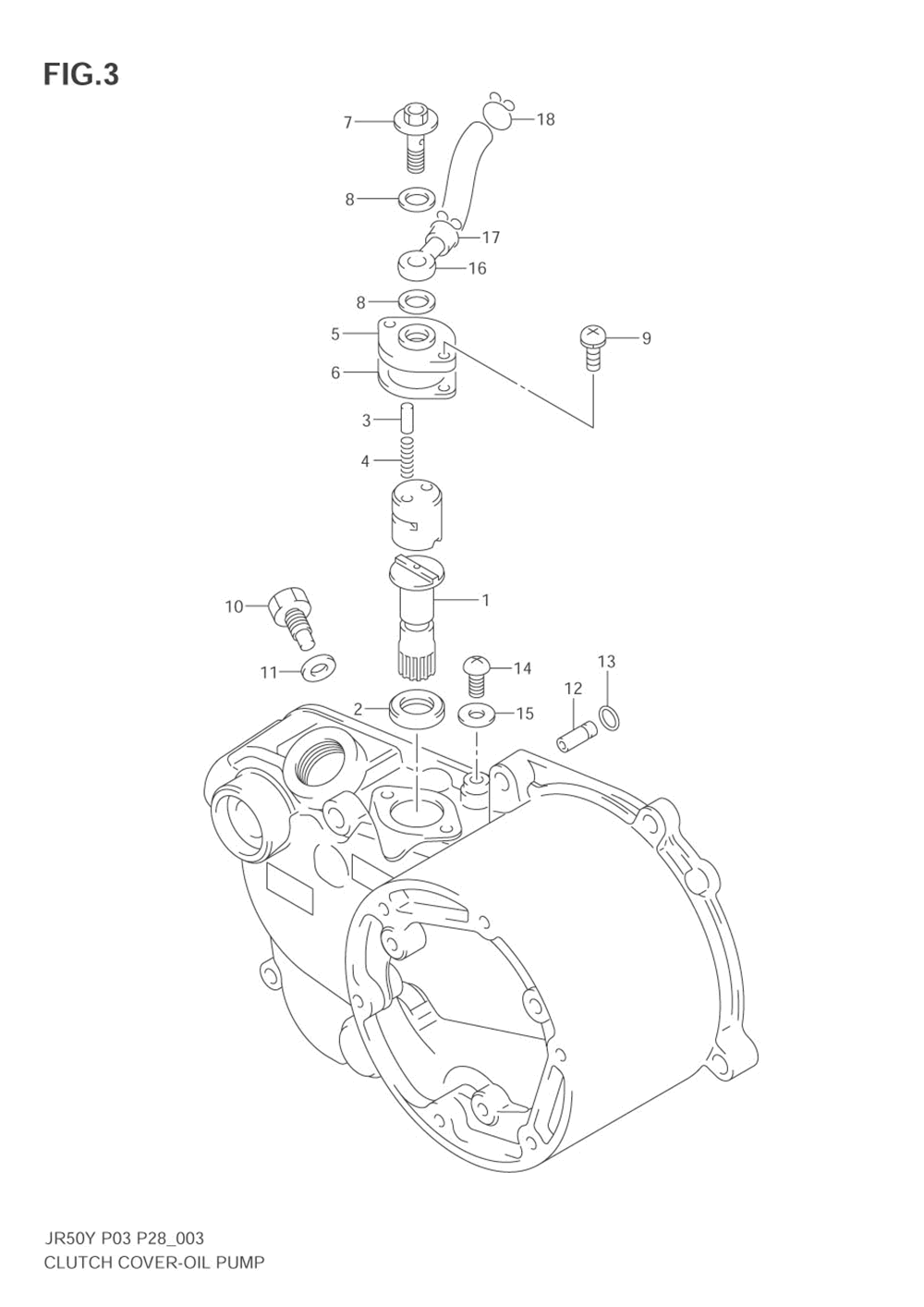 Clutch cover_oil pump