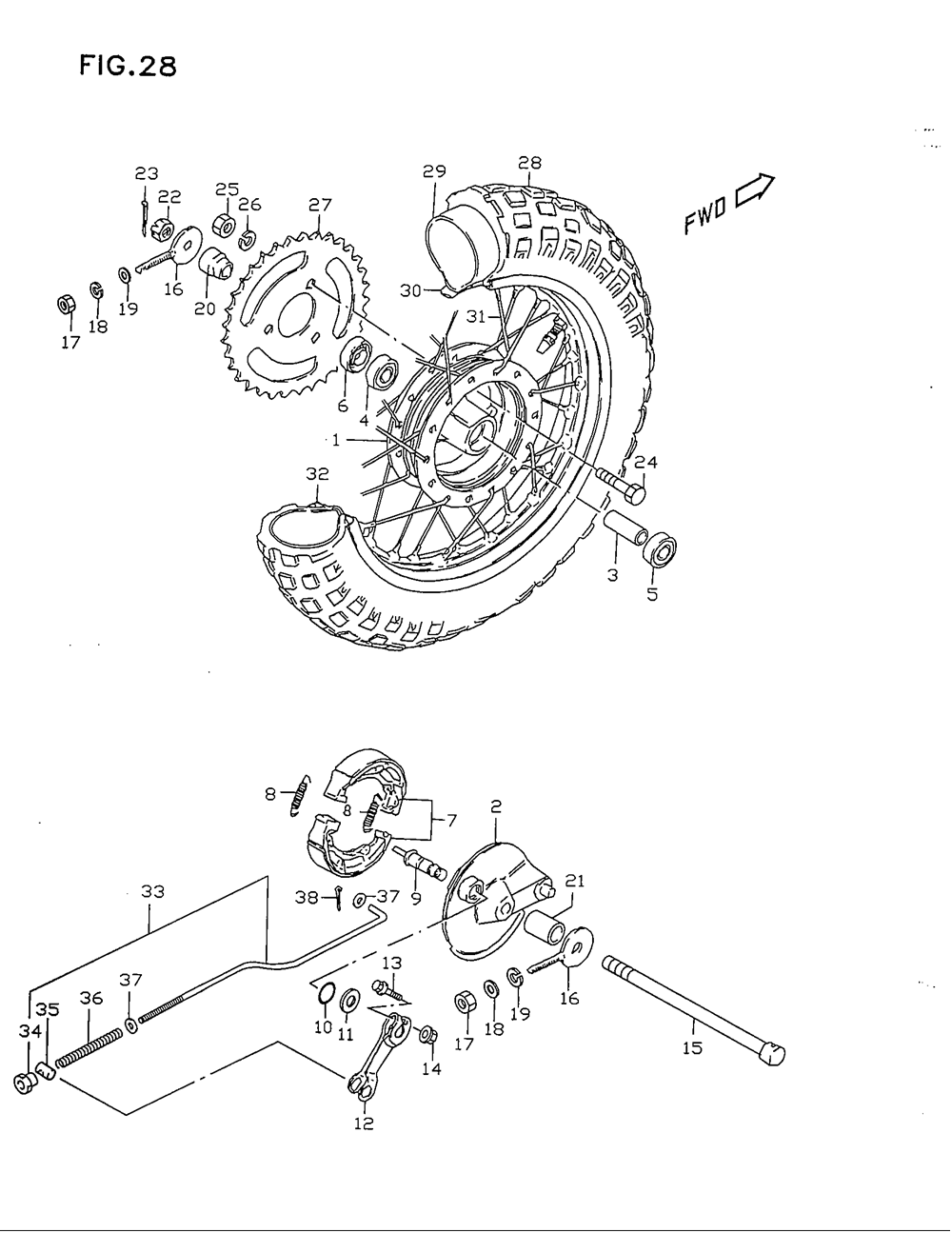 Rear wheel