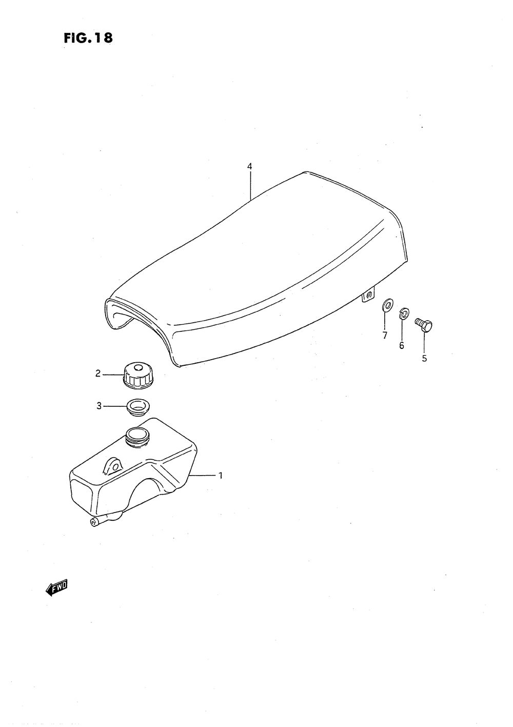 Oil tank - seat