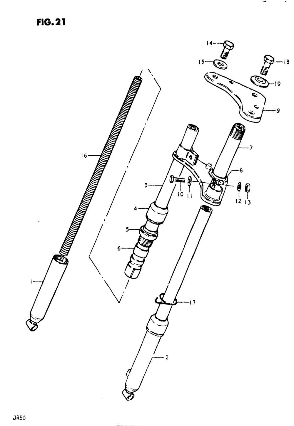 Front fork (jr50c)