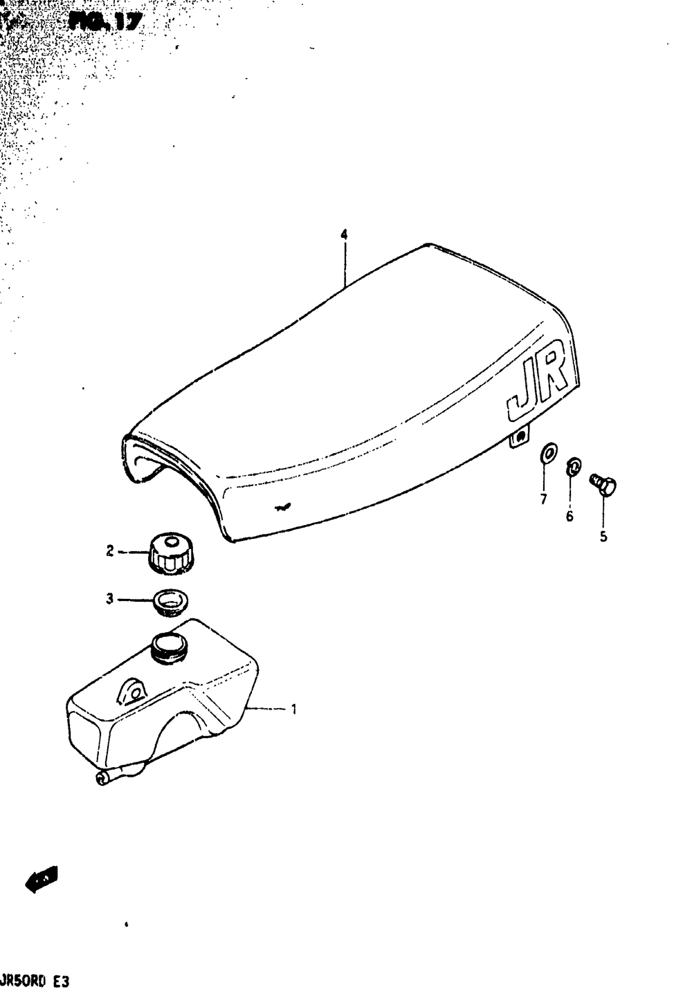 Oil tank - seat