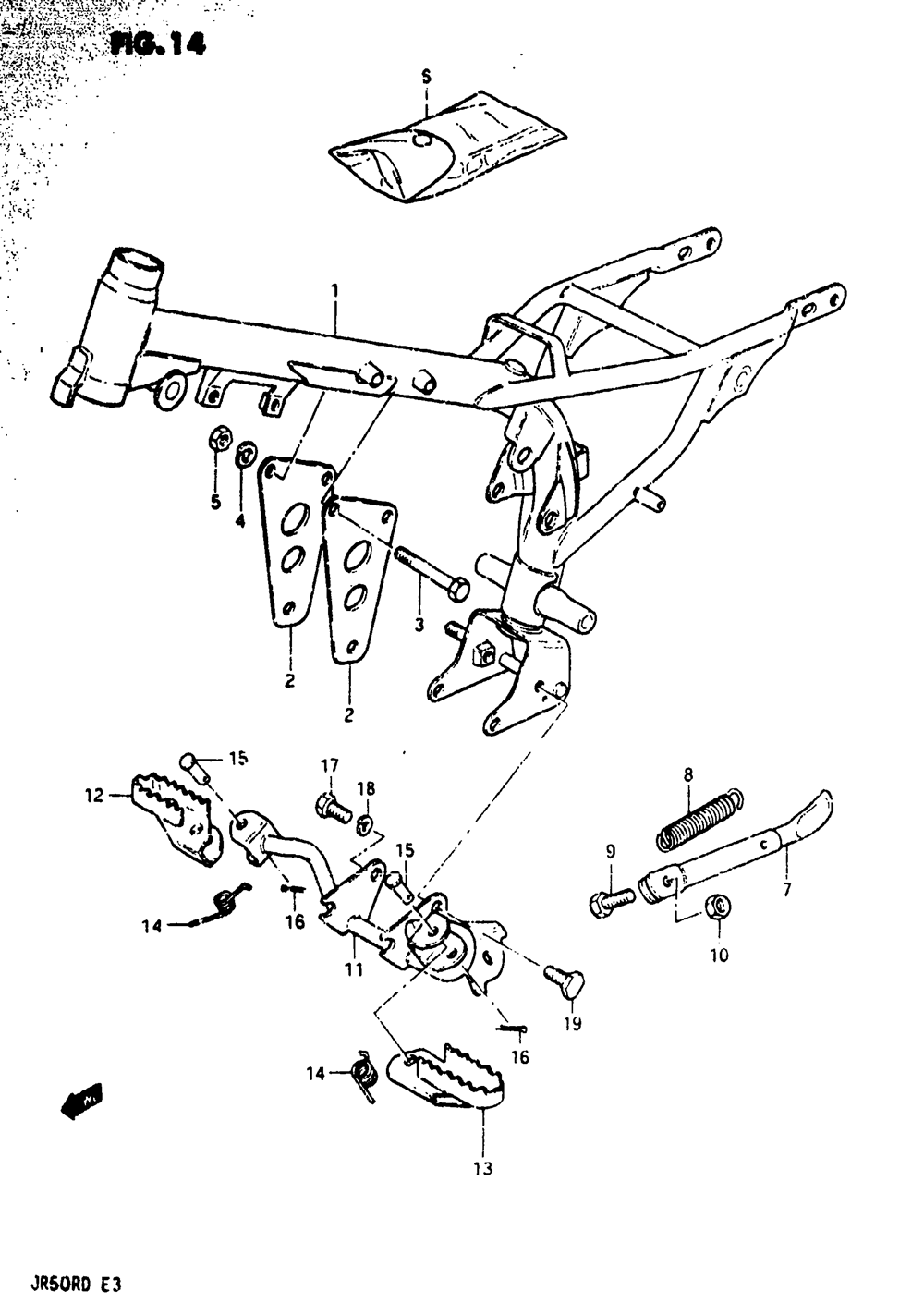 Frame - footrest