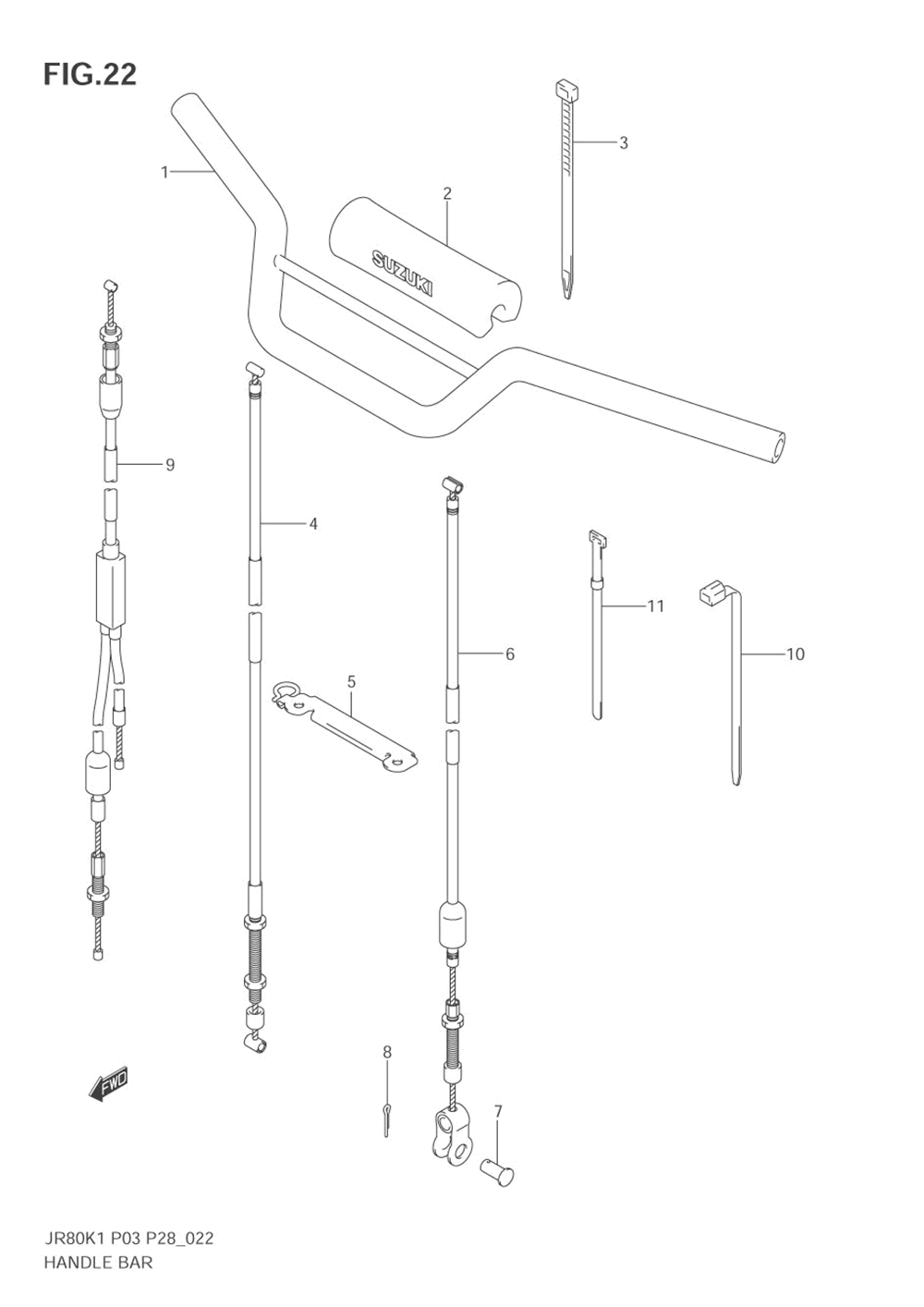 Handlebar - cable